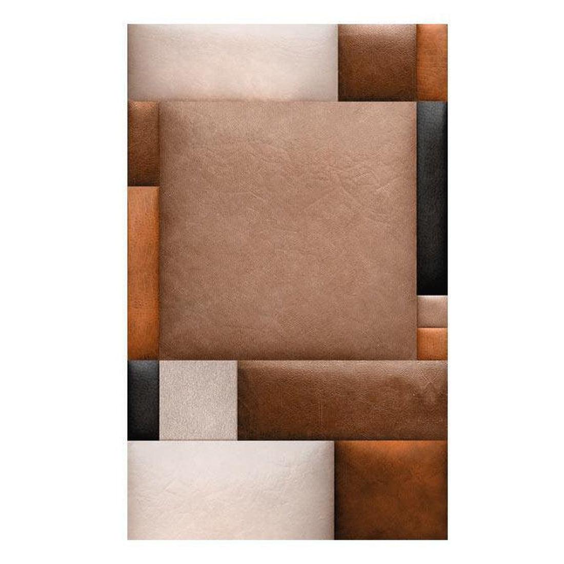 Repeating Wallpaper Roll - Leather Blocks - 32.8'L x 19.7"W