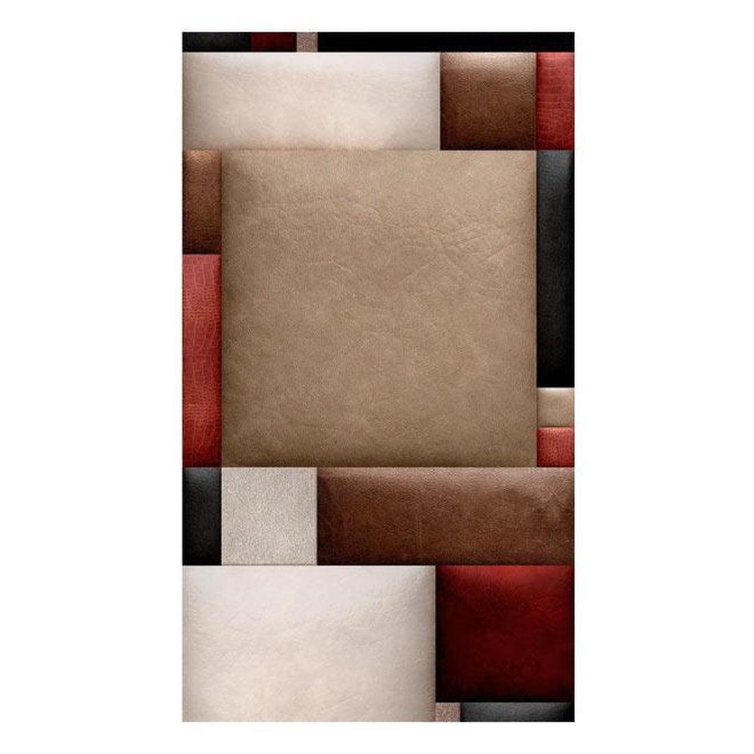 Repeating Wallpaper Roll - Leather Puzzle - 32.8'L x 19.7"W