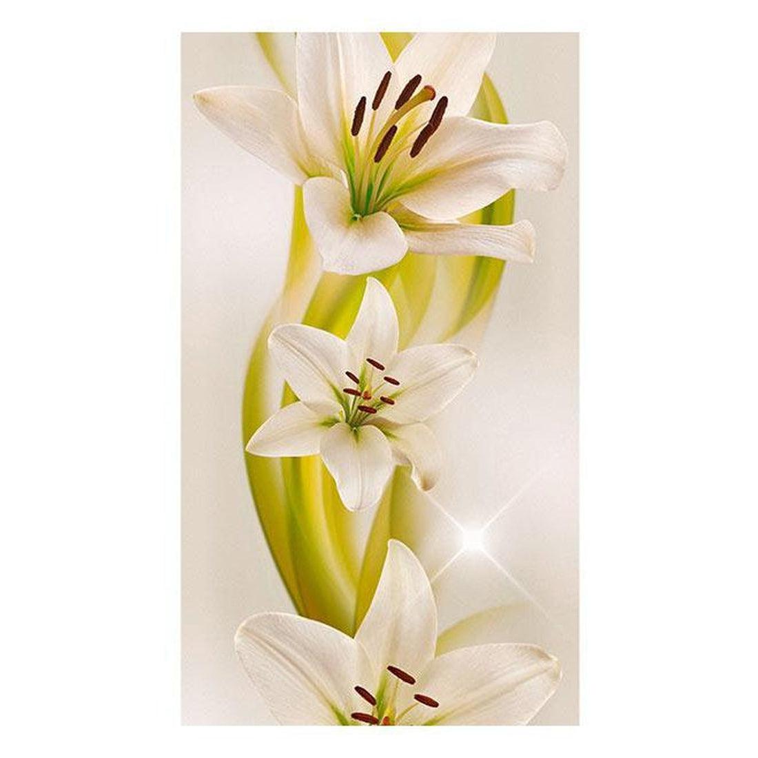 Repeating Wallpaper Roll - Lilies Avant-Garde - 32.8'L x 19.7"W