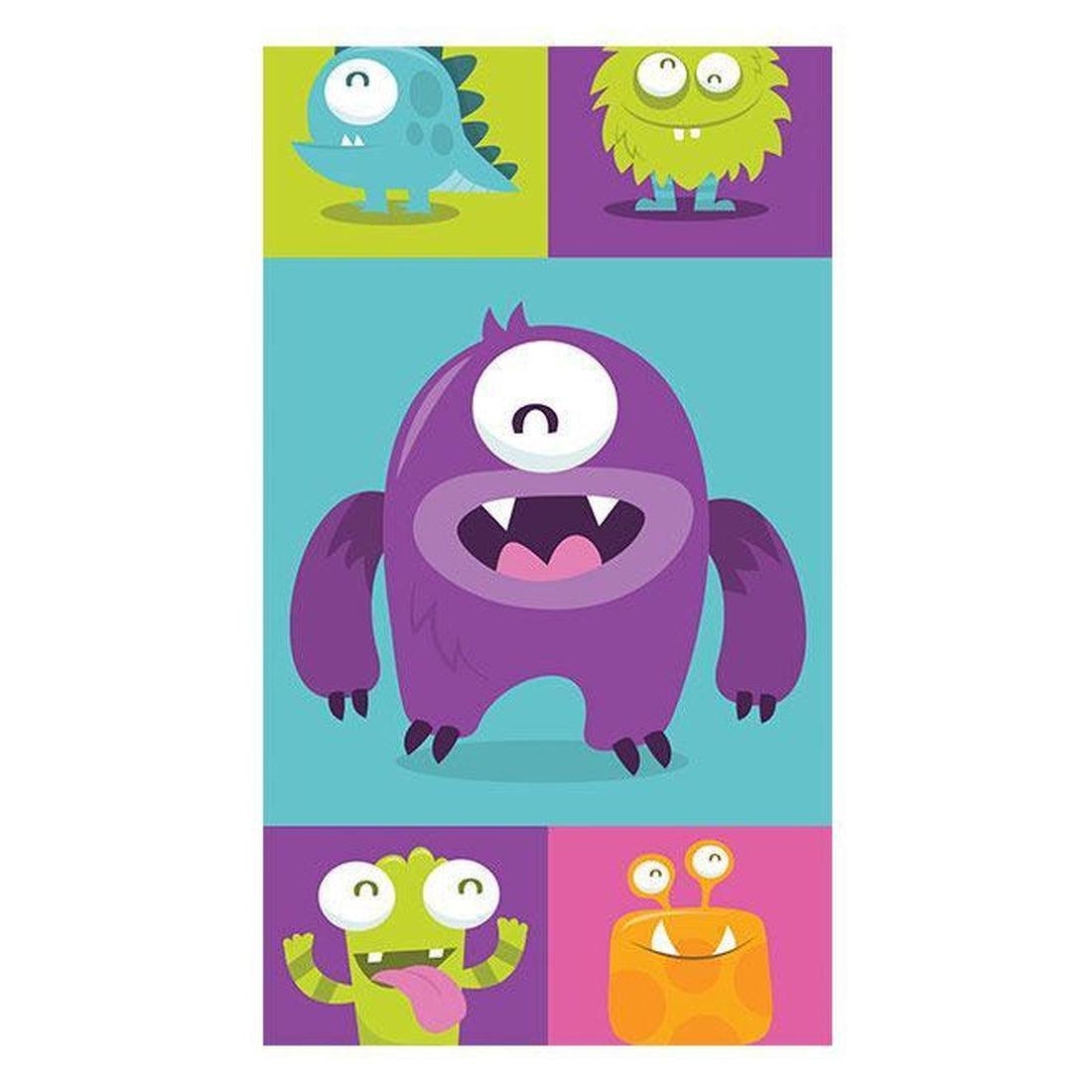 Repeating Wallpaper Roll - Lovely Monsters - 32.8'L x 19.7"W