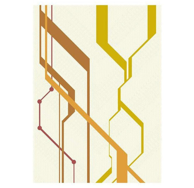 Repeating Wallpaper Roll - Metro Lines - 32.8'L x 19.7"W