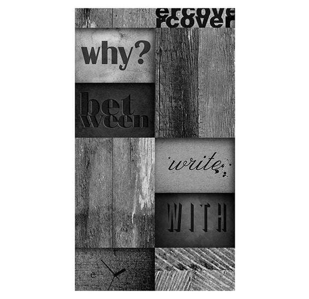 Repeating Wallpaper Roll - Mosaic Of Words - 32.8'L x 19.7"W