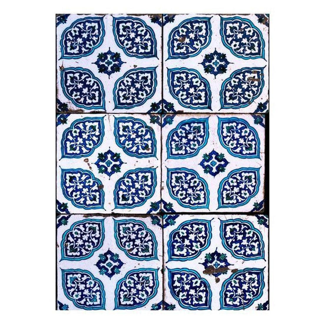 Repeating Wallpaper Roll - Oriental Mosaic - 32.8'L x 19.7"W