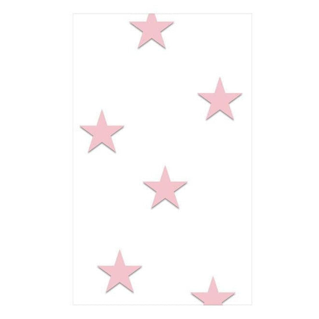 Repeating Wallpaper Roll - Pink Stars - 32.8'L x 19.7"W