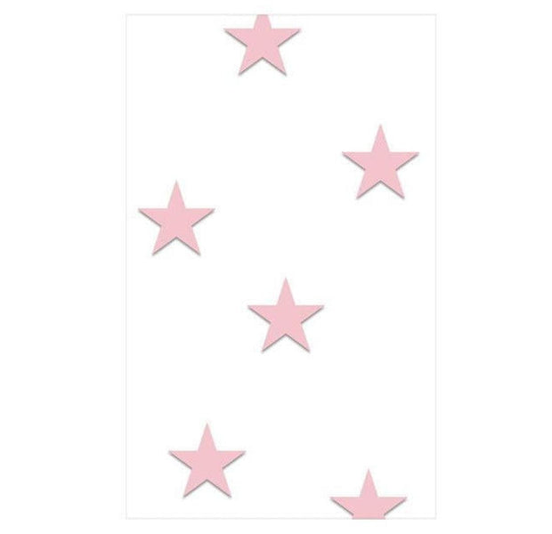 Repeating Wallpaper Roll - Pink Stars - 32.8'L x 19.7"W