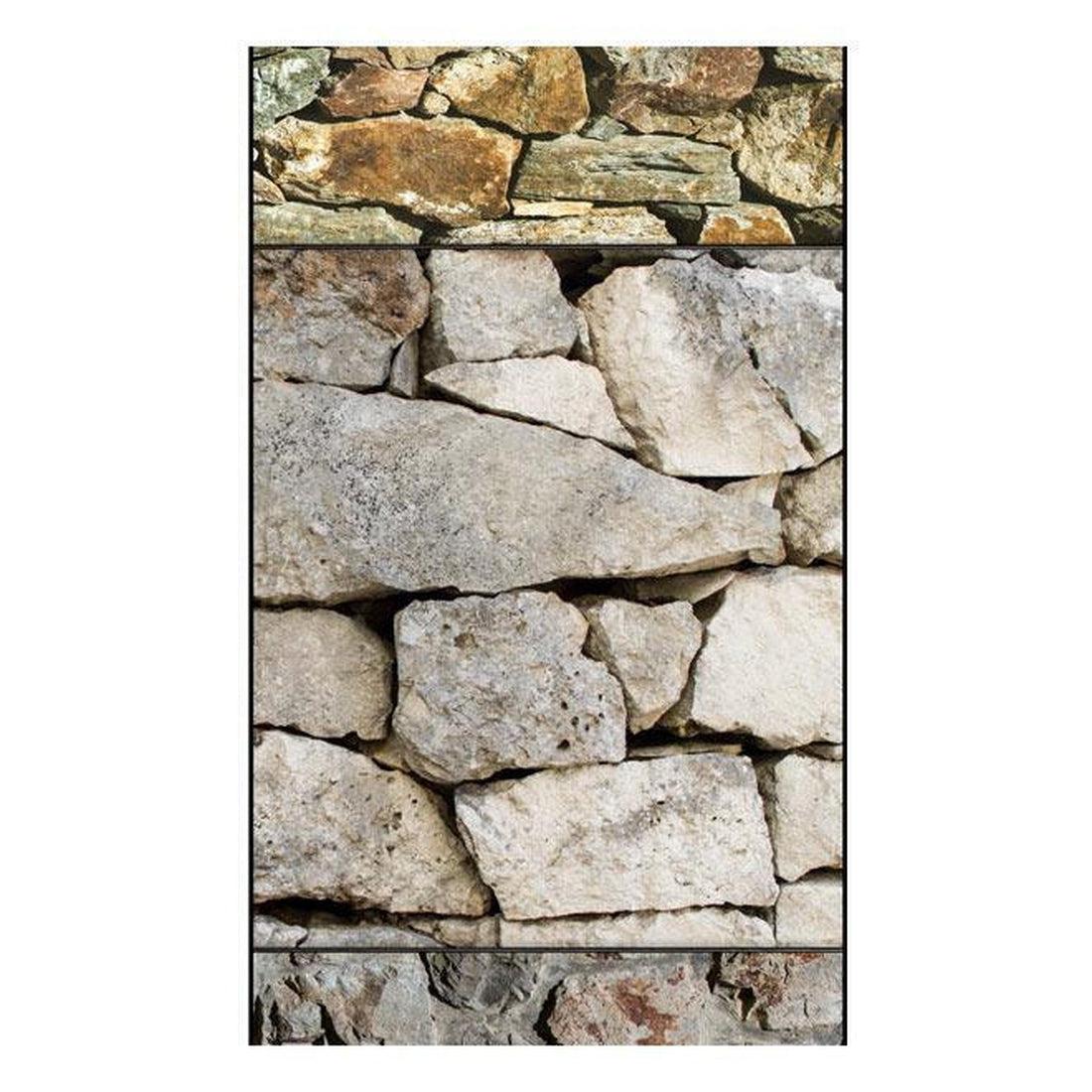 Repeating Wallpaper Roll - Puzzle With Stones - 32.8'L x 19.7"W