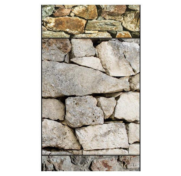 Repeating Wallpaper Roll - Puzzle With Stones - 32.8'L x 19.7"W