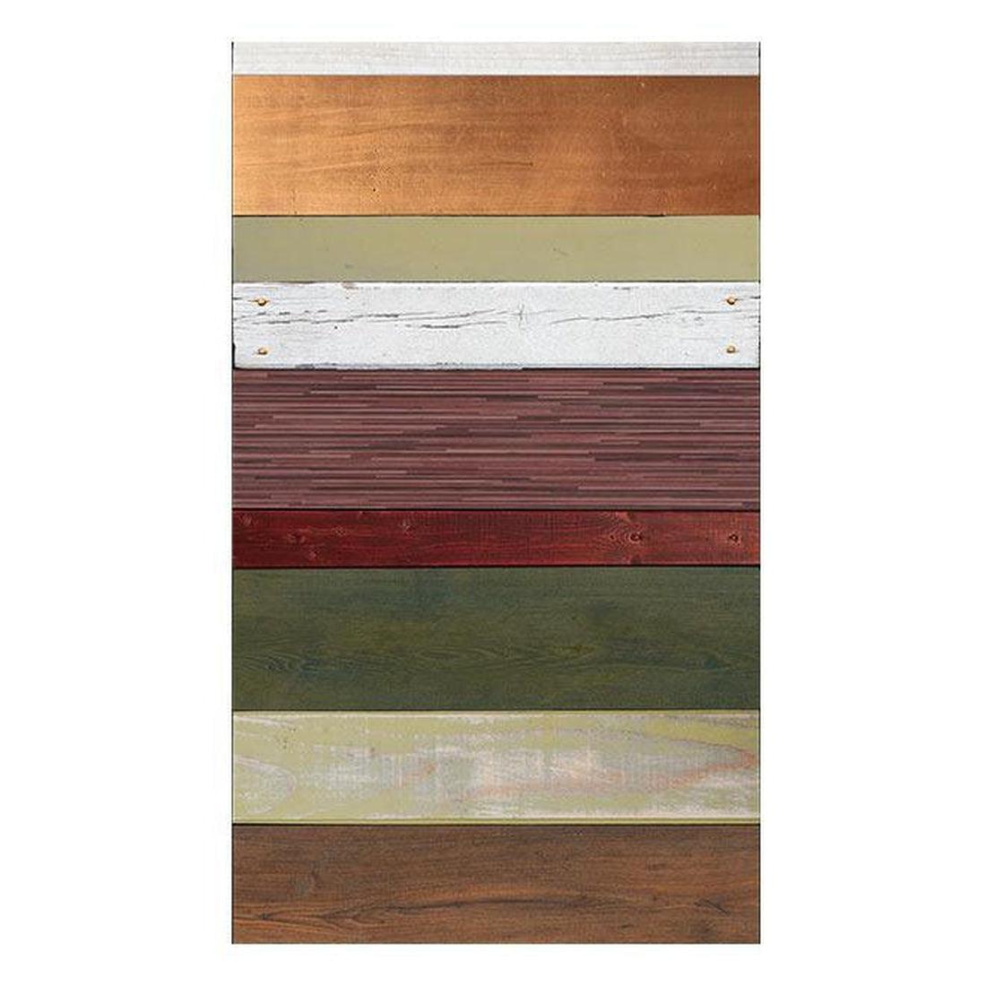 Repeating Wallpaper Roll - Rainbow-Colored Wood Tones - 32.8'L x 19.7"W