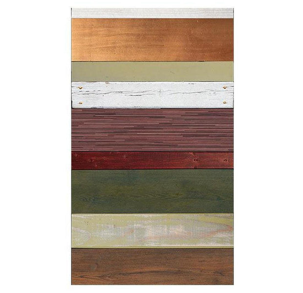 Repeating Wallpaper Roll - Rainbow-Colored Wood Tones - 32.8'L x 19.7"W
