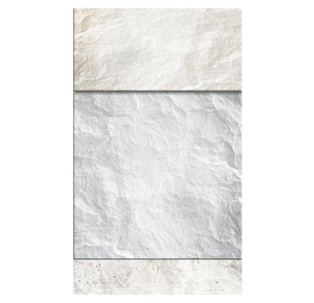 Repeating Wallpaper Roll - Stone Triptych - 32.8'L x 19.7"W