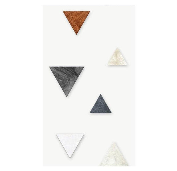 Repeating Wallpaper Roll - Triangular Harmony - 32.8'L x 19.7"W