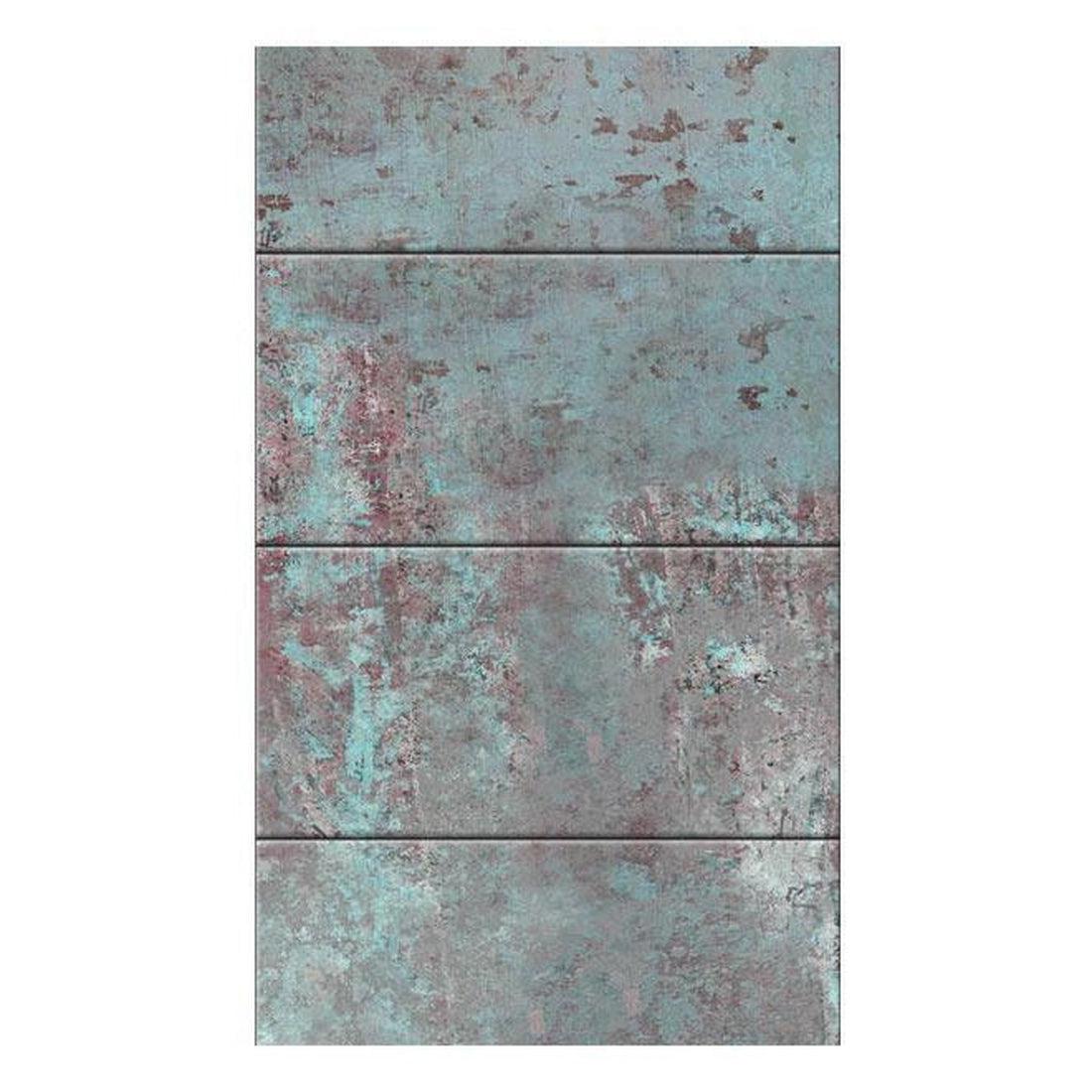 Repeating Wallpaper Roll - Turquoise Concrete - 32.8'L x 19.7"W