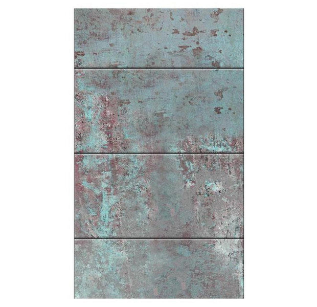Repeating Wallpaper Roll - Turquoise Concrete - 32.8'L x 19.7"W
