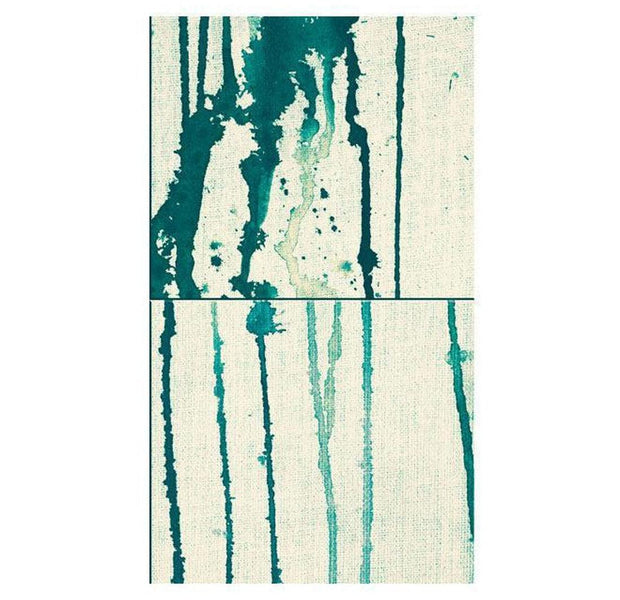 Repeating Wallpaper Roll - Turquoise Rivers - 32.8'L x 19.7"W