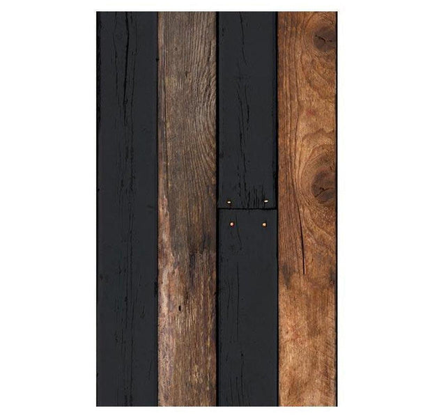 Repeating Wallpaper Roll - Wooden Duo - 32.8'L x 19.7"W