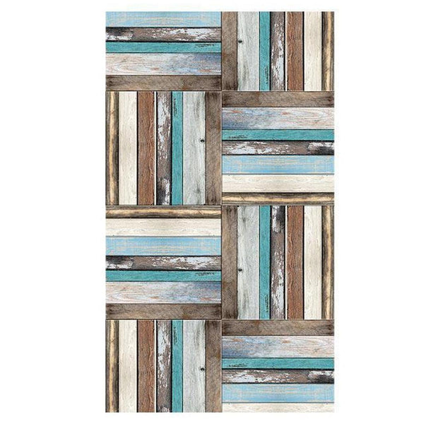 Repeating Wallpaper Roll - Wooden Weave Of Colors - 32.8'L x 19.7"W