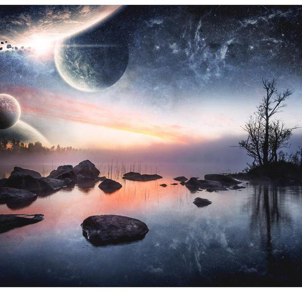 Space Wallpaper Wall Mural - Cosmic Landscape