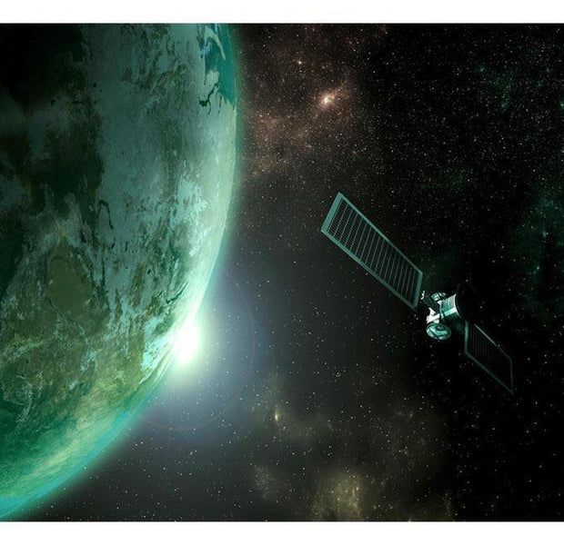Space Wallpaper Wall Mural - Green Planet