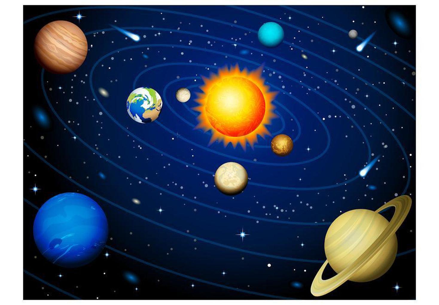 Space Wallpaper Wall Mural - Solar System