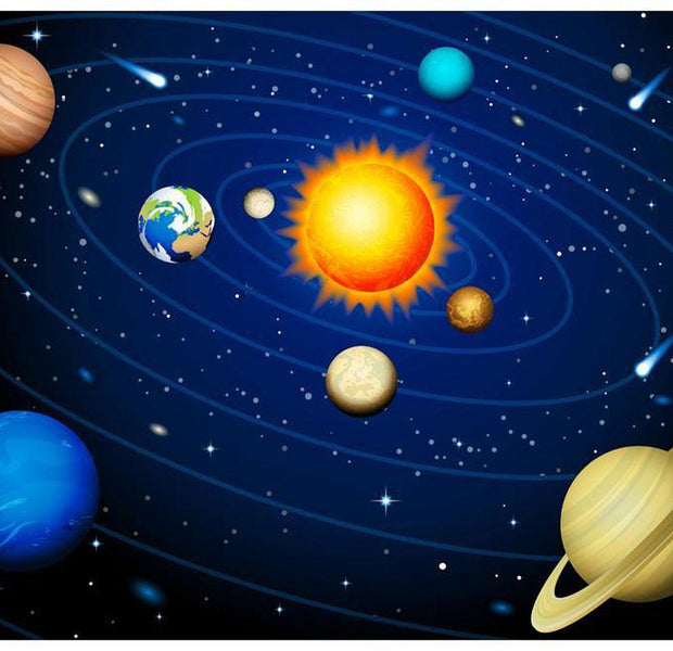 Space Wallpaper Wall Mural - Solar System