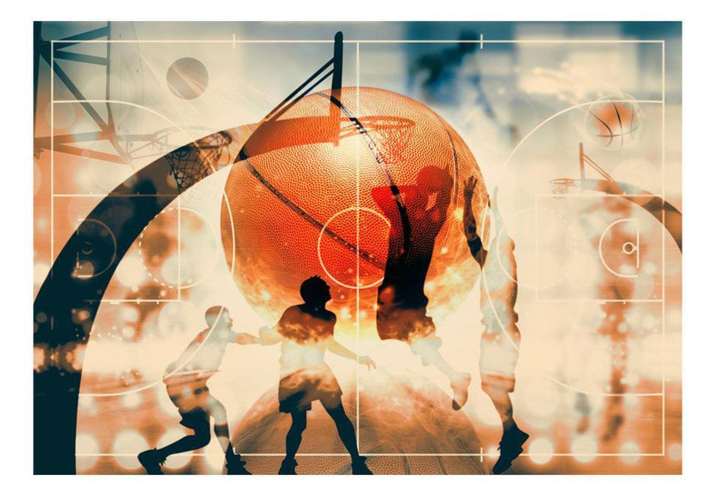 Sports Wallpaper Wall Mural - Basketball Fantasy