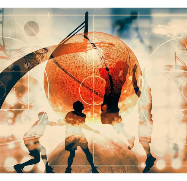 Sports Wallpaper Wall Mural - Basketball Fantasy