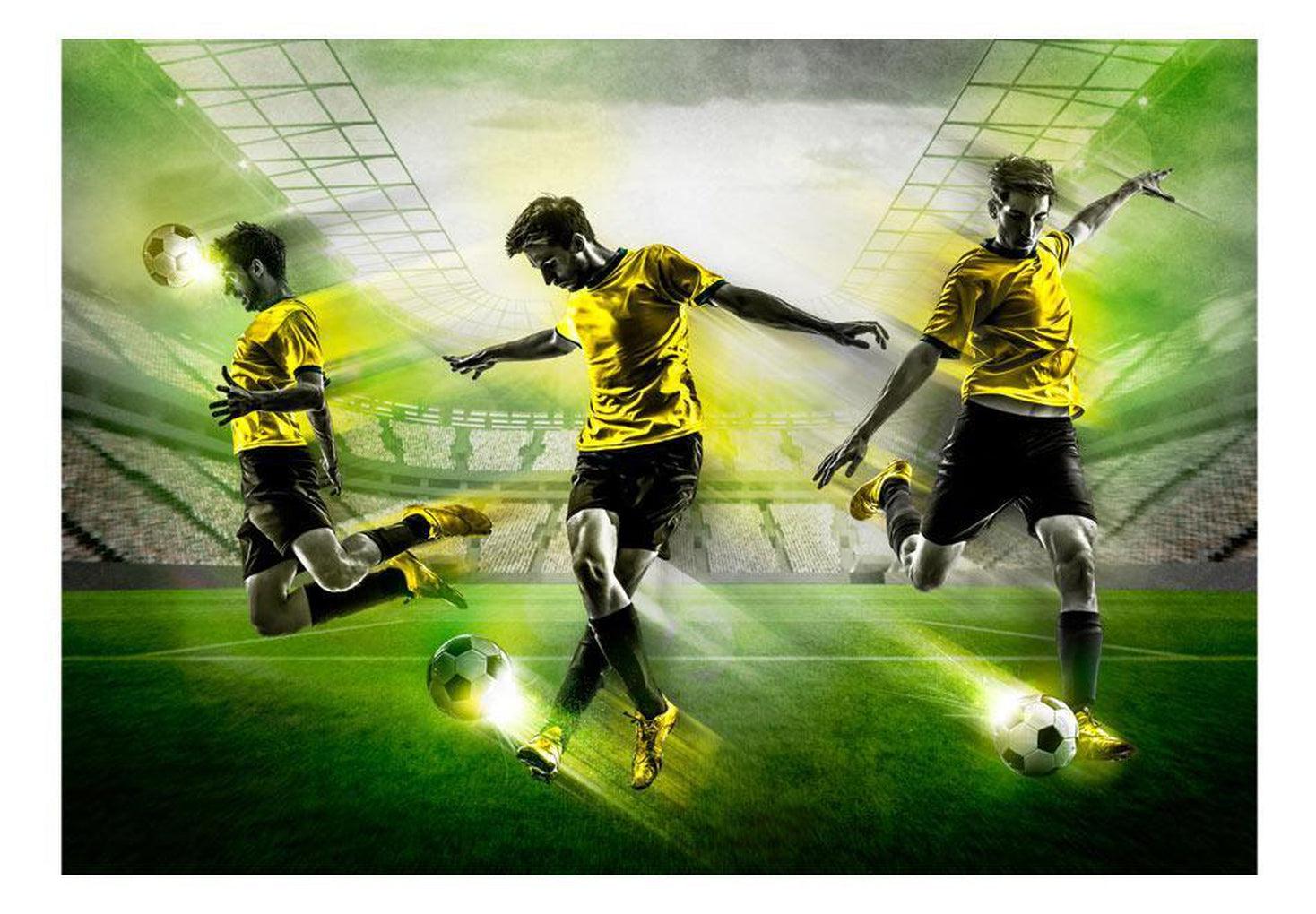 Sports Wallpaper Wall Mural - Let's Play Football