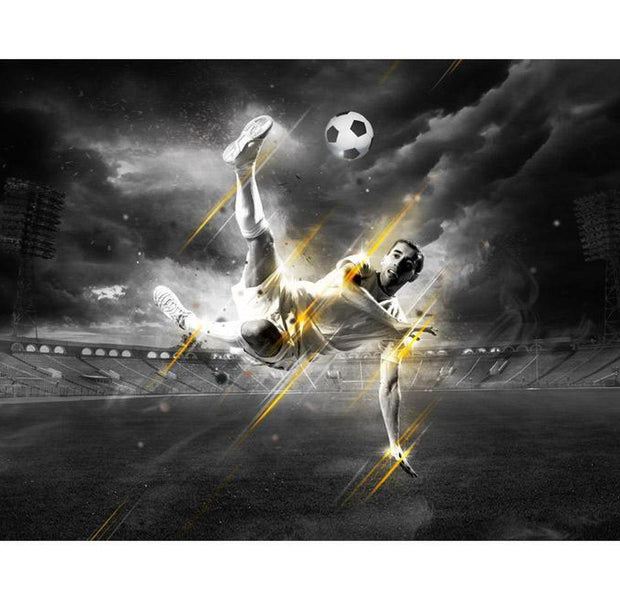 Sports Wallpaper Wall Mural - Playing Football