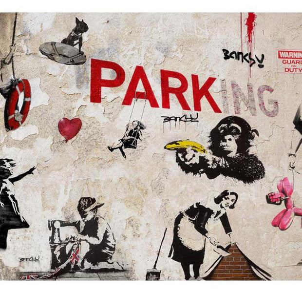 Street Art Wallpaper Wall Mural - Banksy Graffiti Collage