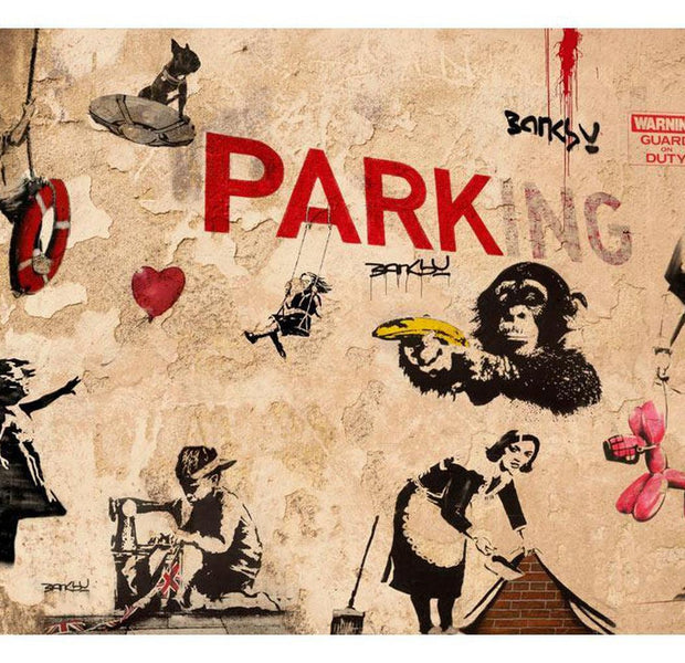 Street Art Wallpaper Wall Mural - Banksy Urban Collage