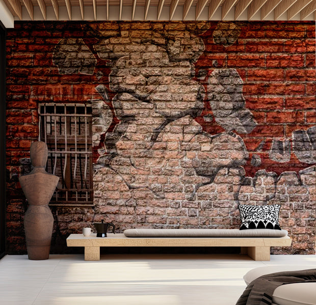 Street Art Wallpaper Wall Mural - Break The Wall 118"Wx90"H