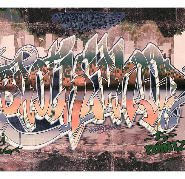 Street Art Wallpaper Wall Mural - Brotherhood Pointz