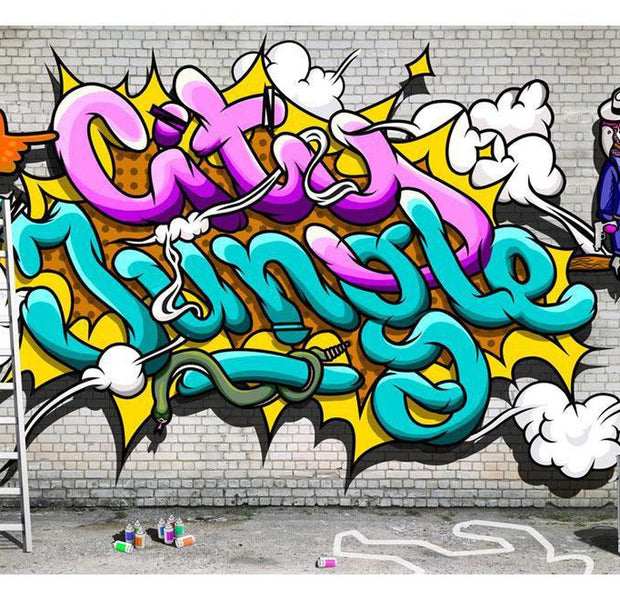 Street Art Wallpaper Wall Mural - City Jungle Parrot