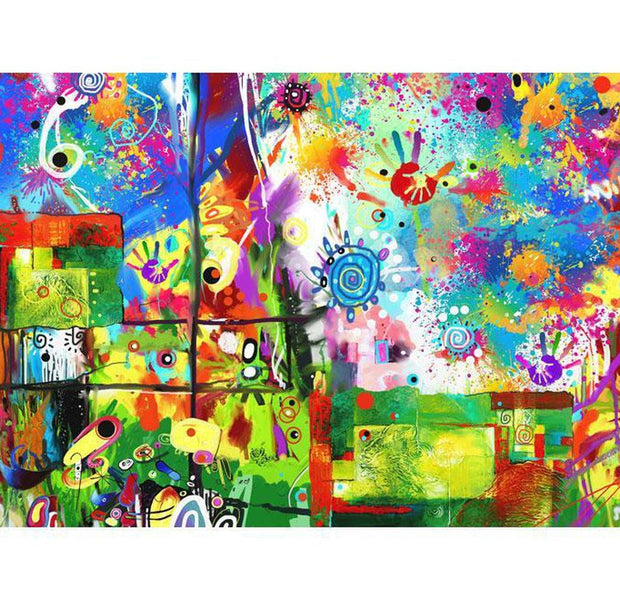Street Art Wallpaper Wall Mural - Colorful Fantasies