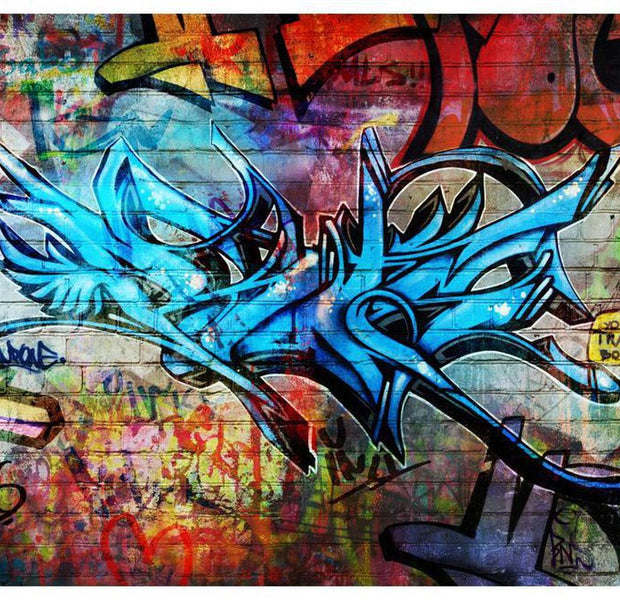 Street Art Wallpaper Wall Mural - Concrete Poetry