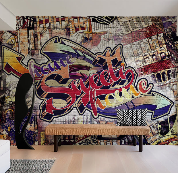 Street Art Wallpaper Wall Mural - Cool Graffiti 39"Wx27"H