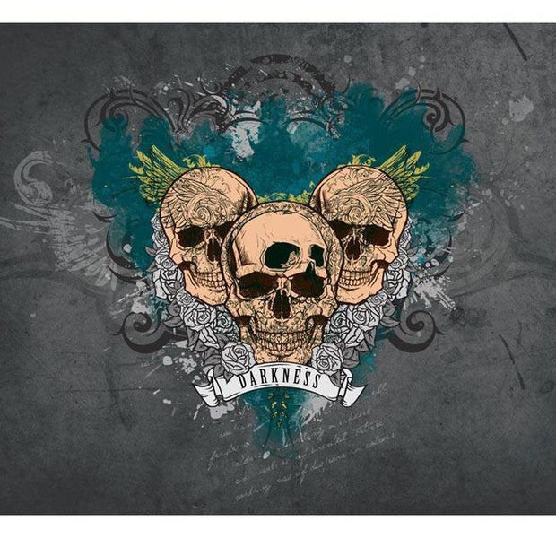 Street Art Wallpaper Wall Mural - Darkness Skulls