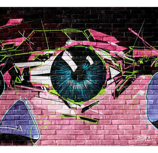Street Art Wallpaper Wall Mural - Eye Spy Graffiti