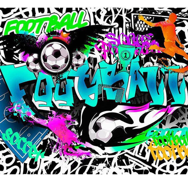 Street Art Wallpaper Wall Mural - Football Graffiti Vibes