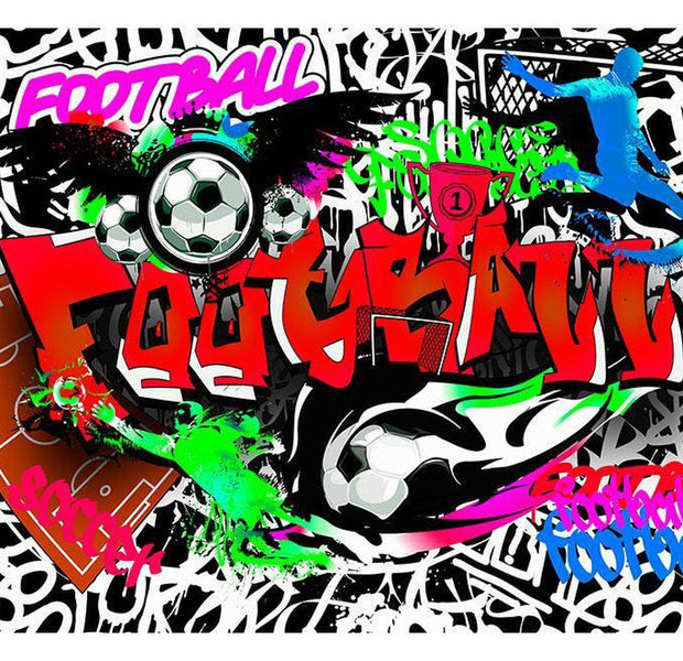 Street Art Wallpaper Wall Mural - Football Passion