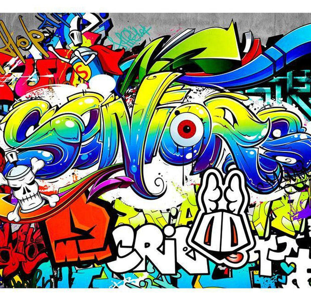 Street Art Wallpaper Wall Mural - Graffiti Rebellion