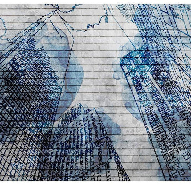 Wallpaper Wall Mural - Inky New York