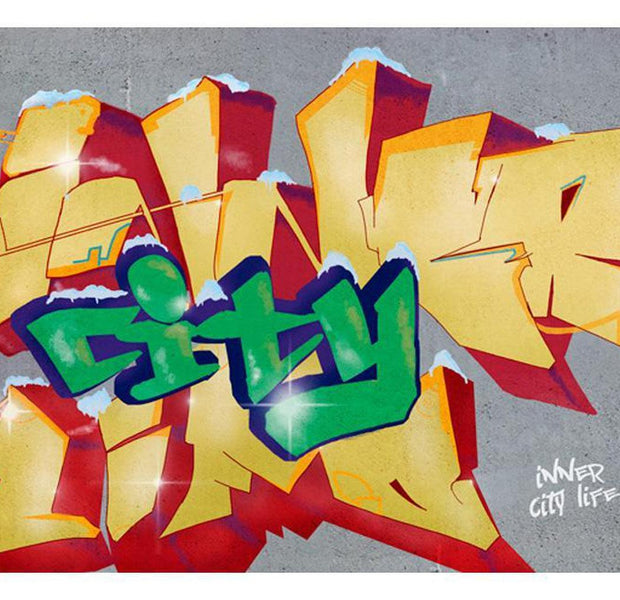 Street Art Wallpaper Wall Mural - Inner City Life