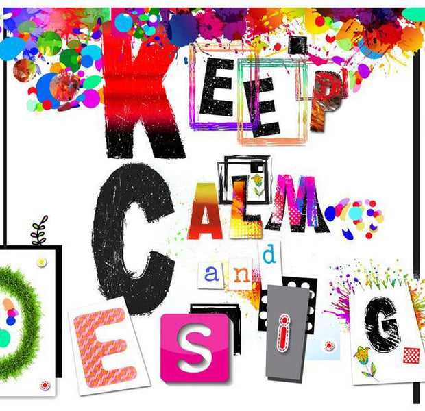 Street Art Wallpaper Wall Mural - Keep Calm And Design
