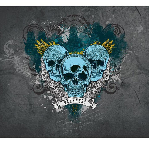 Street Art Wallpaper Wall Mural - Light Blue Darkness