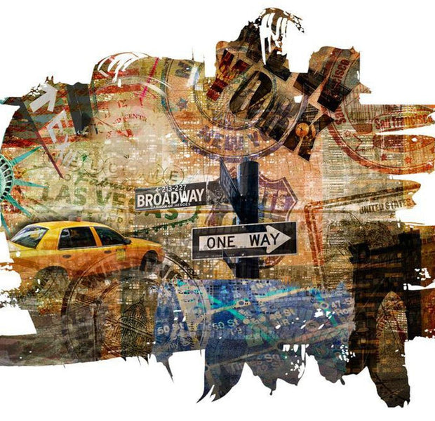 Wallpaper Wall Mural - New York Collage
