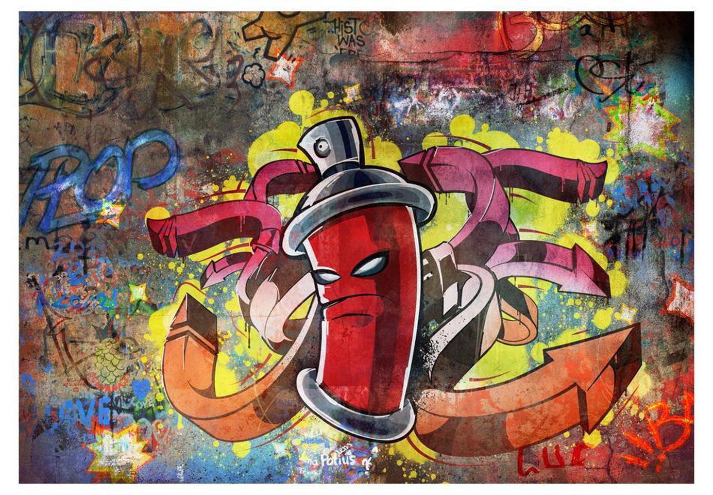 graffiti monsters Tiptophomedecor Street Art Wallpaper Wall Mural