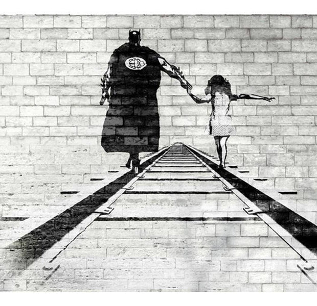 Street Art Wallpaper Wall Mural - Superhero