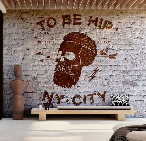 Street Art Wallpaper Wall Mural - To Be Hip 39"Wx27"H