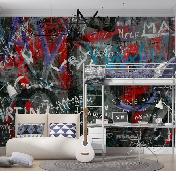 Street Art Wallpaper Wall Mural - Urban Graffiti 118"Wx90"H